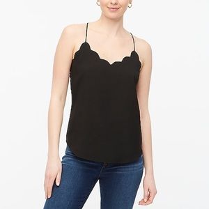 Jcrew scallop tank top